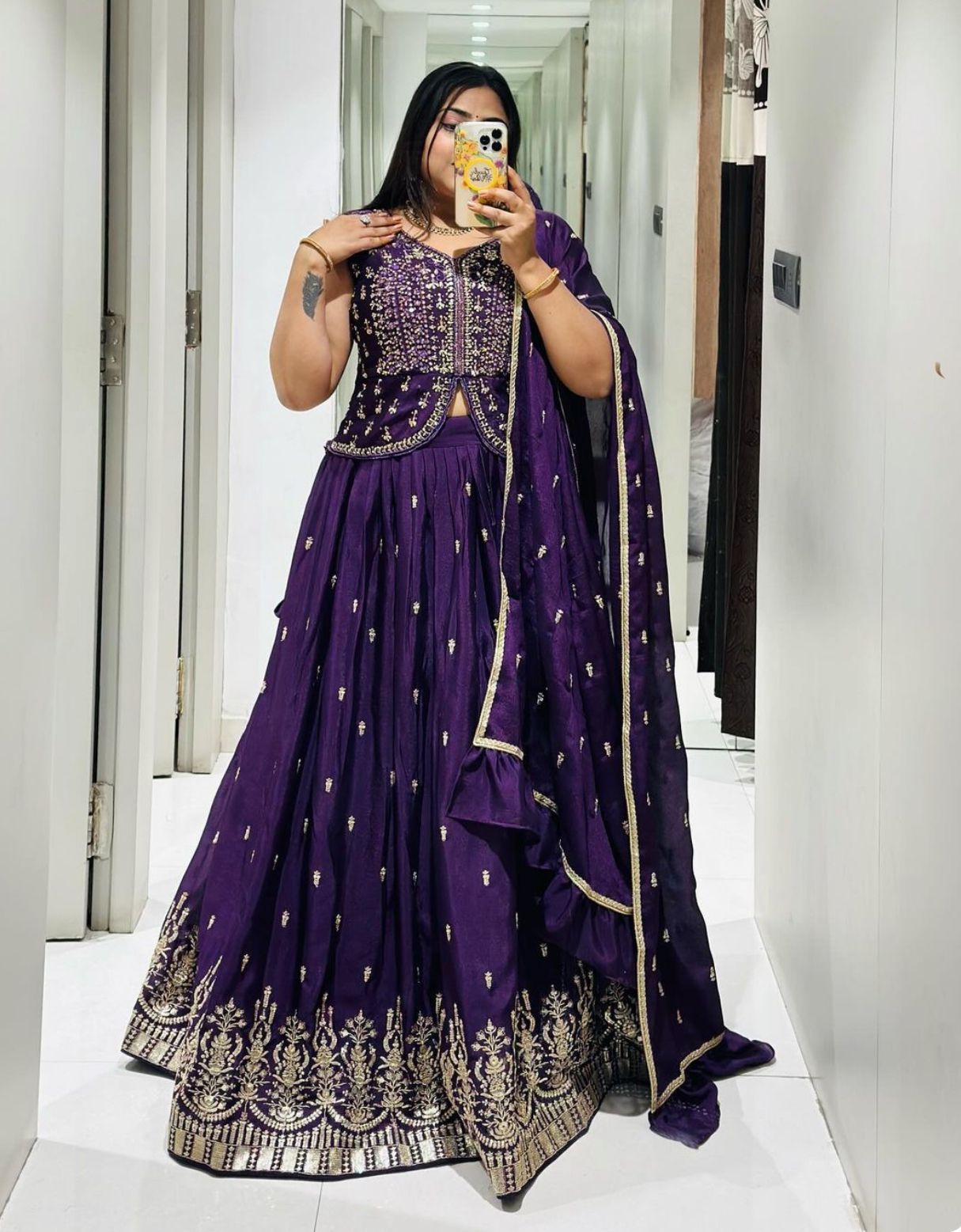 Ram 002 By Pc Heavy Chinon Wedding Wear Crop Top Readymade Suits Wholesalers In Delhi